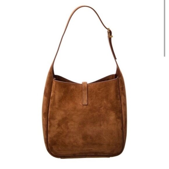 Saint Laurent Small Le 5 A 7 Hobo Bag in Brown Caramel - Picture 7 of 9
